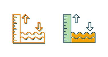 hög tidvatten vektor ikon