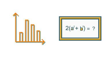 Statistik-Vektorsymbol vektor