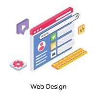 Webdesign und Layout vektor
