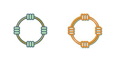 hula ring vektor ikon