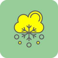 snöfall vektor ikon design