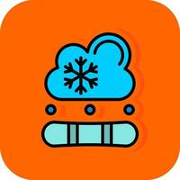 Snowboard-Vektor-Icon-Design vektor