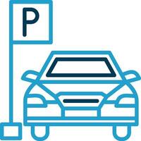 Parkplatz-Vektor-Icon-Design vektor