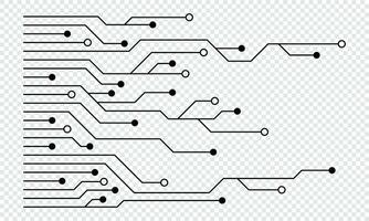 gedruckt Schaltkreis Tafel. abstrakt futuristisch Schaltkreis Tafel. Hallo Technik Digital Schaltkreis Tafel. futuristisch Technologie Design Elemente. Vektor Illustration