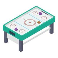 koncept för airhockey vektor