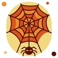 Spindel webb ikon illustration, för uiux, infografik, etc vektor