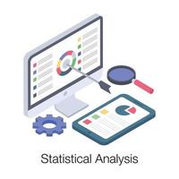 statistisk analysrapport vektor