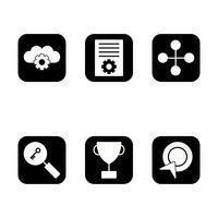 Satz von Vector SEO Search Engine Optimization Icons