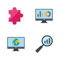 Satz von Vector SEO Search Engine Optimization Icons