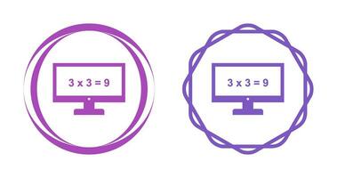 Mathematik im Computervektorsymbol vektor