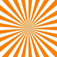 Orange wirbelnd Muster Hintergrund. Halloween Farbe. Wirbel Starburst Spiral- drehen Quadrat. Wendel Drehung Strahlen. konvergieren skalierbar Streifen. Vektor Illustration