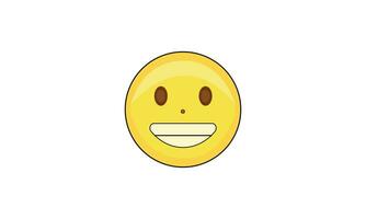 glücklich Gesicht lächelnd Emoji Vektor Symbol