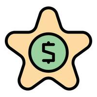 Star Geld Quiz Symbol Vektor eben