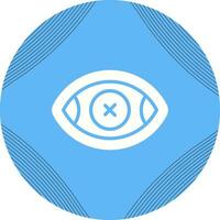 Auge gekreuzt Vektor Symbol