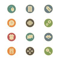 Satz von Vector SEO Search Engine Optimization Icons