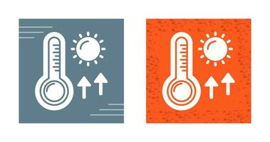 Vektorsymbol für hohe Temperaturen vektor