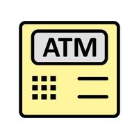 ATM-Maschinen-Vektor-Symbol vektor