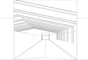 3d Illustration von industriell Gebäude vektor