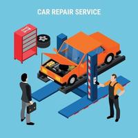 Auto-Service-Konzept-Vektor-Illustration vektor