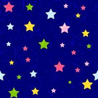 niedliche Sterne nahtlose Muster Hintergrund Vektor-Illustration vektor