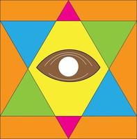 farbiger hypnotischer abstrakter Hintergrund. Vektor-Illustration. vektor