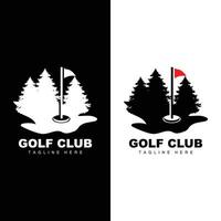 Golf Mannschaft Sport Logo Design Turnier Illustration Symbol Vorlage vektor