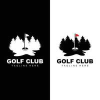 Golf Mannschaft Sport Logo Design Turnier Illustration Symbol Vorlage vektor