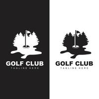 Golf Mannschaft Sport Logo Design Turnier Illustration Symbol Vorlage vektor