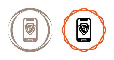 Vektorsymbol für mobile Sicherheit vektor