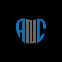anc Brief Logo kreativ Design. anc einzigartig Design. vektor