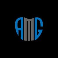 amg Brief Logo kreativ Design. amg einzigartig Design. vektor