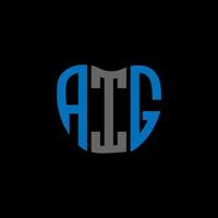 aig Brief Logo kreativ Design. aig einzigartig Design. vektor