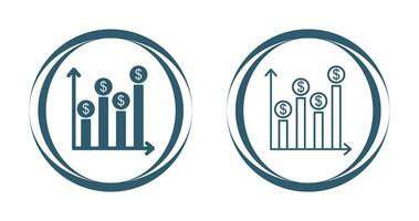 intäkter vektor ikon