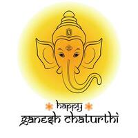 ganesh chaturthi firande vektor illustration