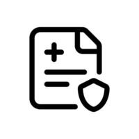 hälsa försäkring ikon i trendig platt stil isolerat på vit bakgrund. hälsa försäkring silhuett symbol för din hemsida design, logotyp, app, ui. vektor illustration, eps10.