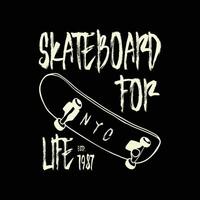 skateboard illustration typografi för t skjorta, affisch, logotyp, klistermärke, eller kläder handelsvaror vektor