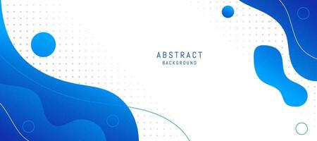 abstrakt Blau modern Hintergrund. bunt Vorlage Banner mit Blau Gradient Farbe. Design mit Flüssigkeit Form. vektor