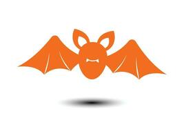 Halloween unheimlich Dracula fliegend Schläger Vektor Illustration