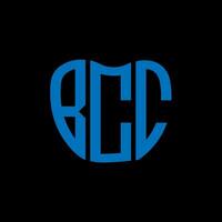 bcc brev logotyp kreativ design. bcc unik design. vektor