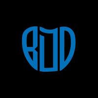 bdo Brief Logo kreativ Design. bdo einzigartig Design. vektor
