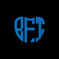 bft Brief Logo kreativ Design. bft einzigartig Design. vektor