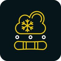 Snowboard-Vektor-Icon-Design vektor