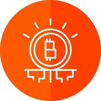 Bitcoin Verschlüsselung Vektor Symbol Design