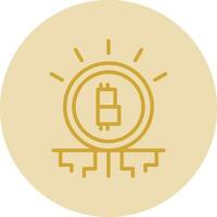 Bitcoin Verschlüsselung Vektor Symbol Design