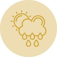 regnerisch Tag Vektor Symbol Design