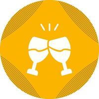 Champagner Toast Vektor Symbol