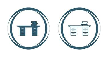 Studieren des Schreibtischvektorsymbols vektor