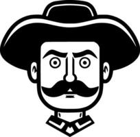 Mexikaner - - minimalistisch und eben Logo - - Vektor Illustration