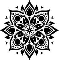 Mandala - - minimalistisch und eben Logo - - Vektor Illustration