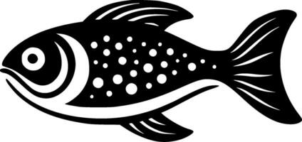 Fisch, minimalistisch und einfach Silhouette - - Vektor Illustration